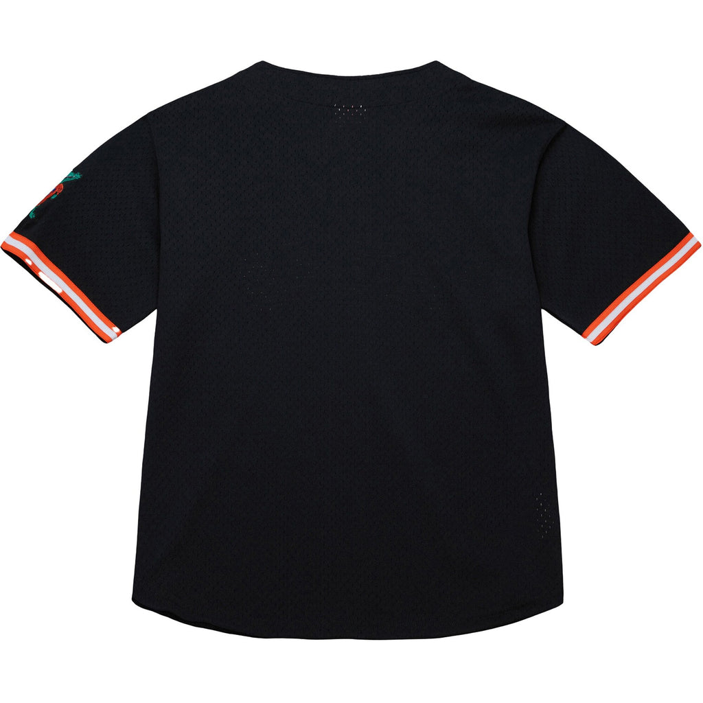 Mitchell & Ness Black Florida Gators On The Clock Full-Button Fashion Jersey