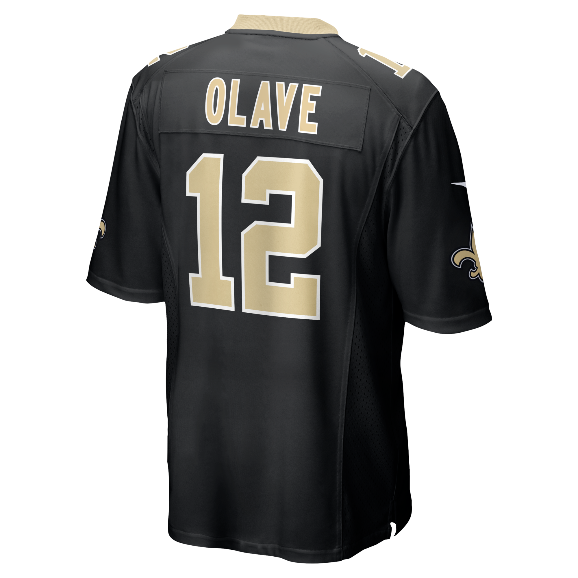New Orleans Saints Chris Olave Nike Black Player Game Jersey