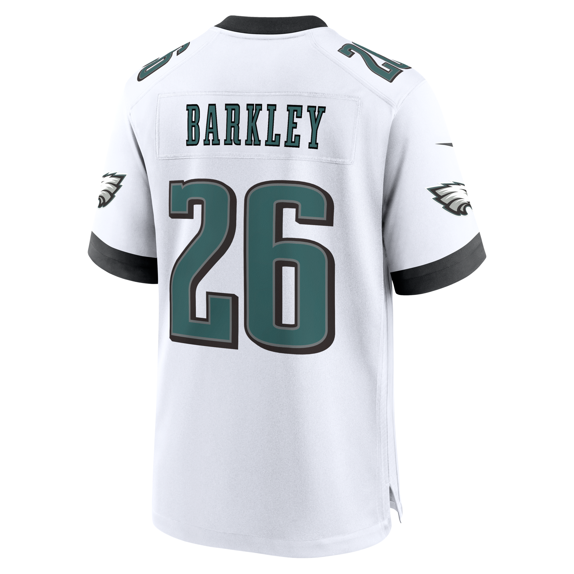 Philadelphia Eagles Saquon Barkley Nike White Game Jersey