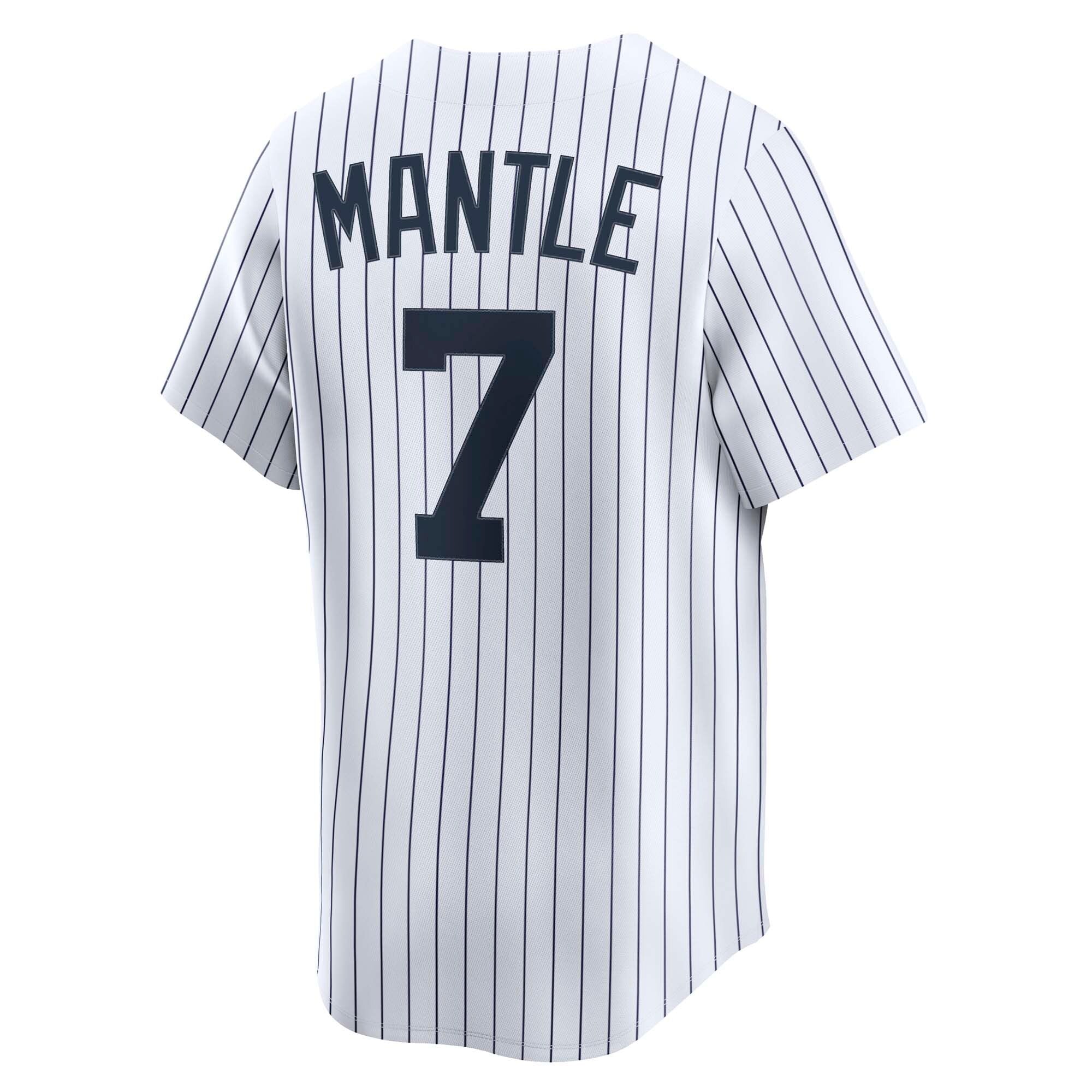New York Yankees Mickey Mantle Nike White Throwback Cooperstown Collection Limited Jersey