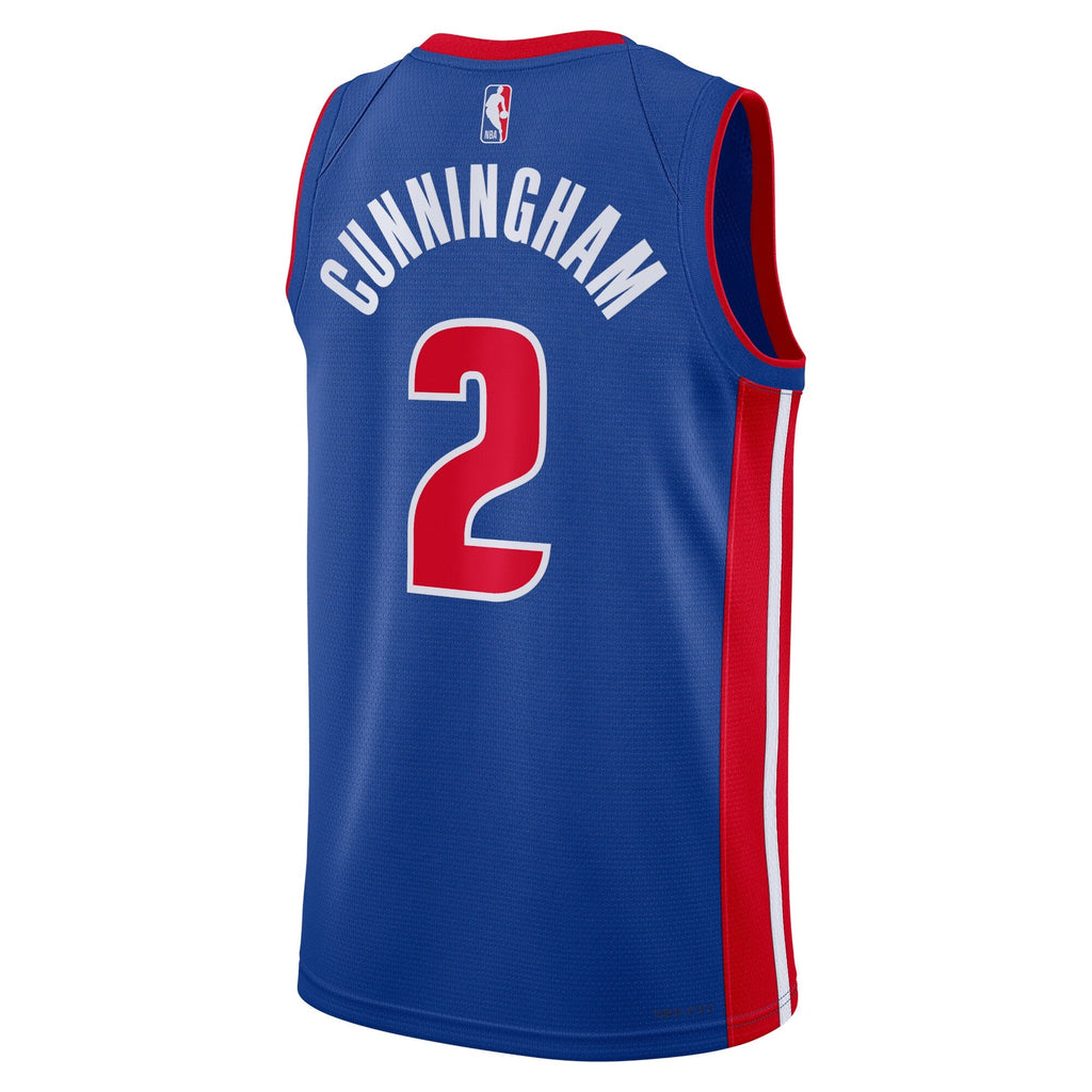 Detroit Pistons Nike Icon Edition Swingman Jersey - Blue - Cade Cunningham