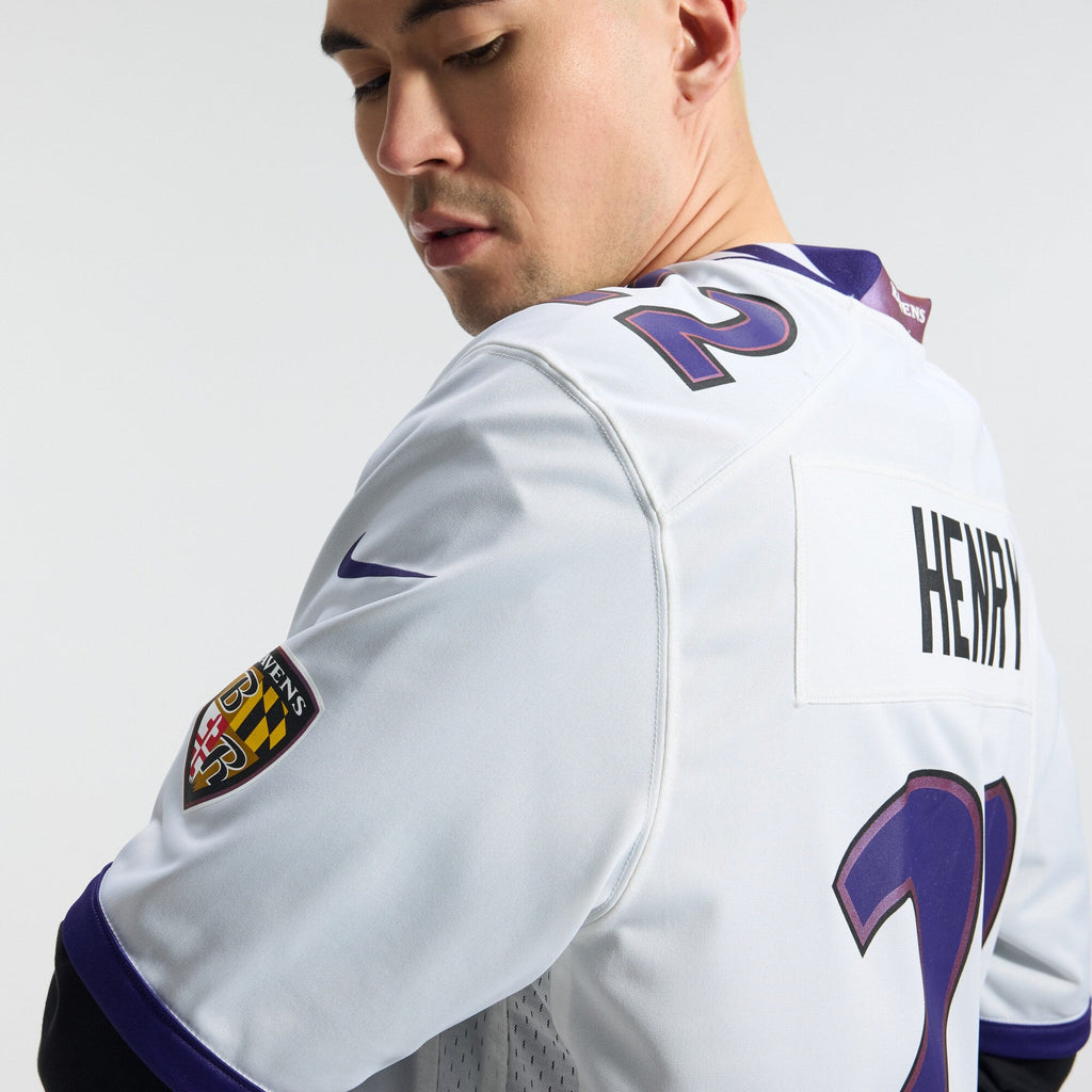 Baltimore Ravens Derrick Henry Nike White Game Jersey