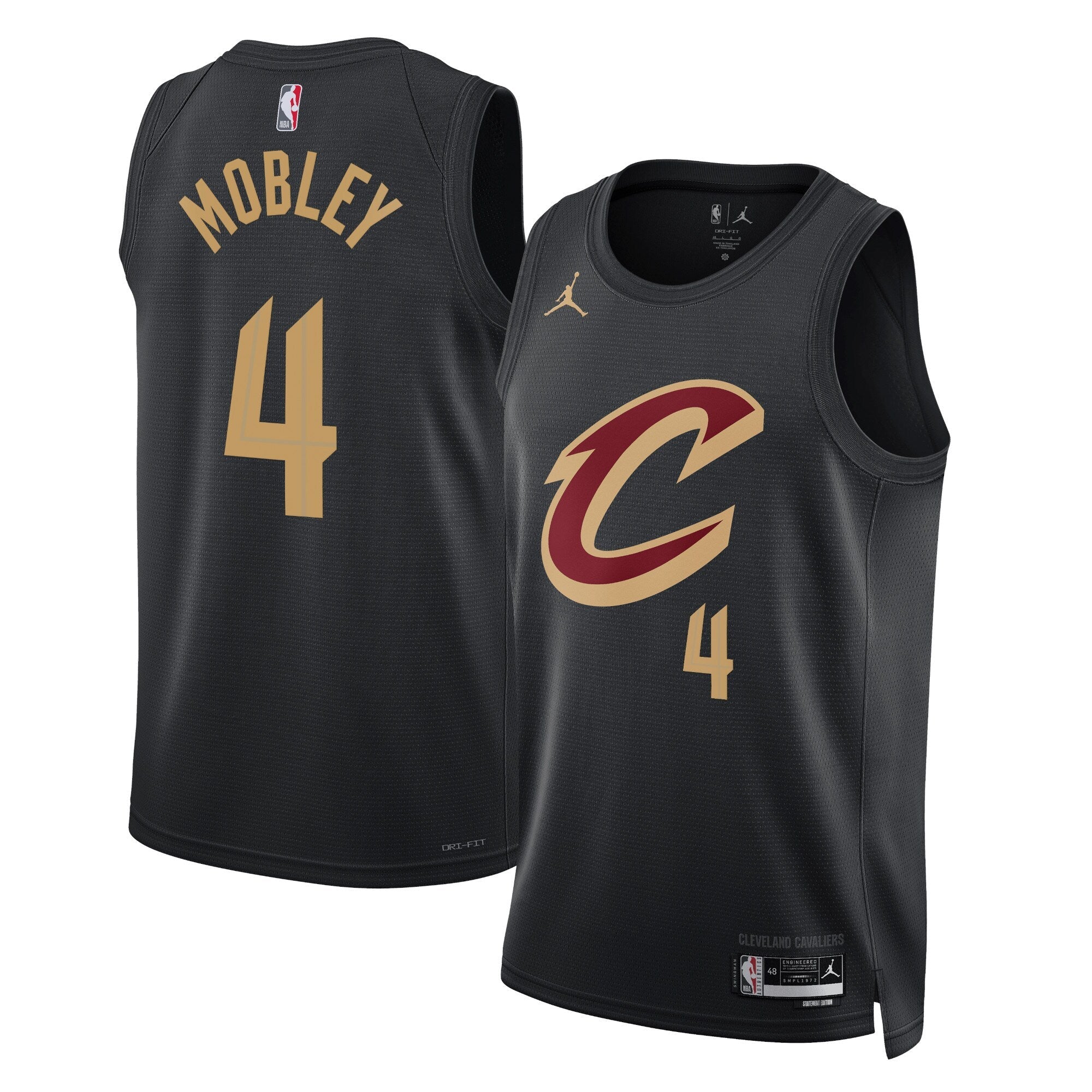 Cleveland Cavaliers Jordan Statement Edition Swingman Jersey - Black - Evan Mobley