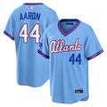 Atlanta Braves Hank Aaron Nike Powder Blue 2026 City Connect Stadium Jersey