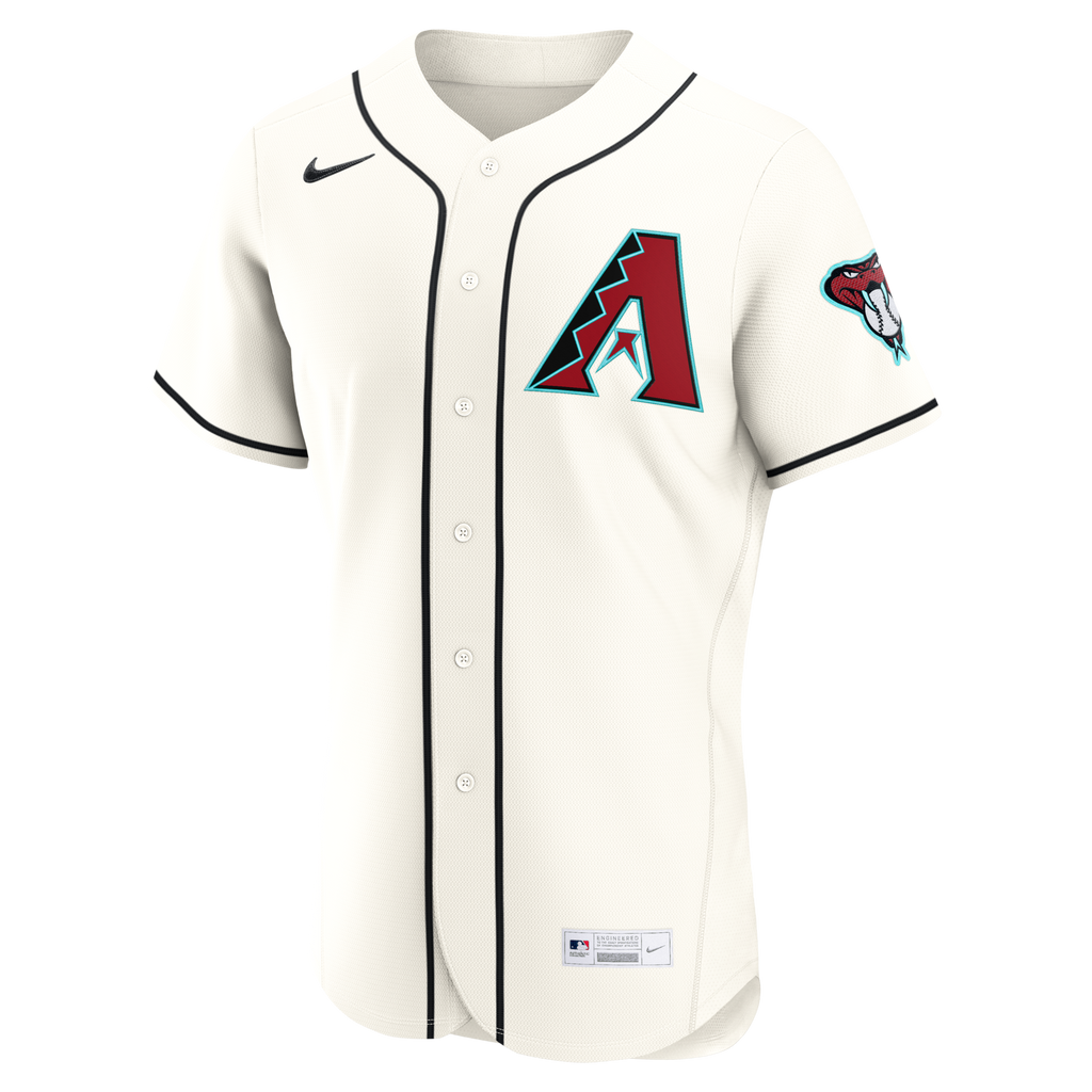 Arizona Diamondbacks Nike Cream Home Authentic Custom Jersey