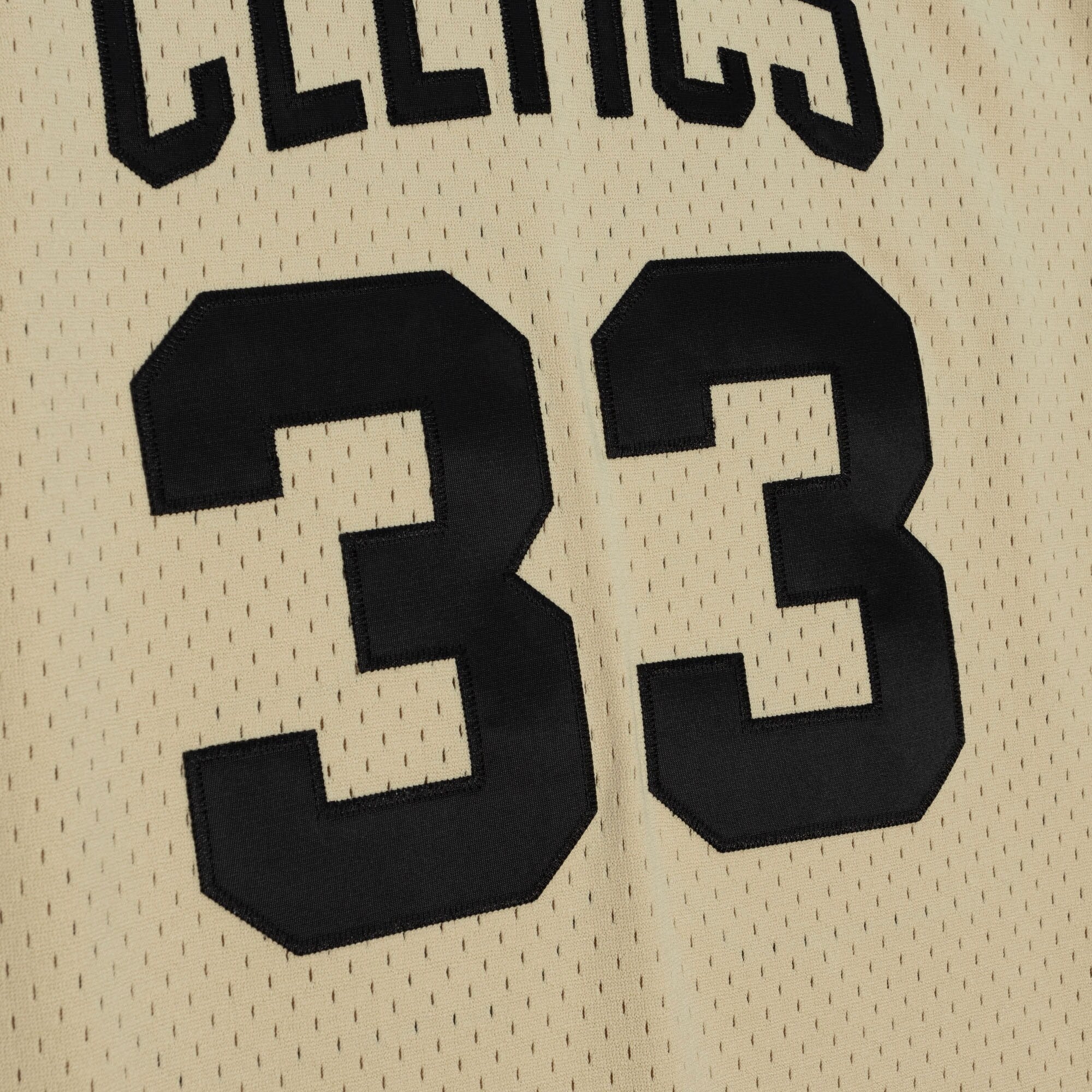Boston Celtics Mitchell & Ness Larry Bird 1985 Swingman Jersey - Khaki