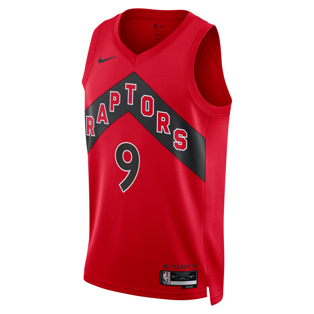 Toronto Raptors Nike Icon Edition Swingman Jersey - Red - RJ Barrett