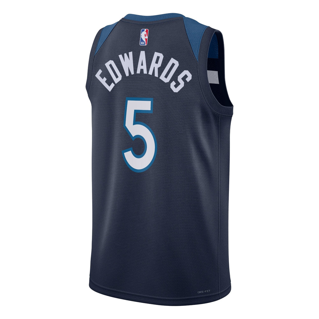 Minnesota Timberwolves Nike Icon Edition Swingman Jersey - Navy - Anthony Edwards