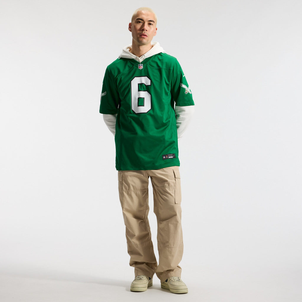 Philadelphia Eagles DeVonta Smith Nike Kelly Green Alternate Game Player Jersey