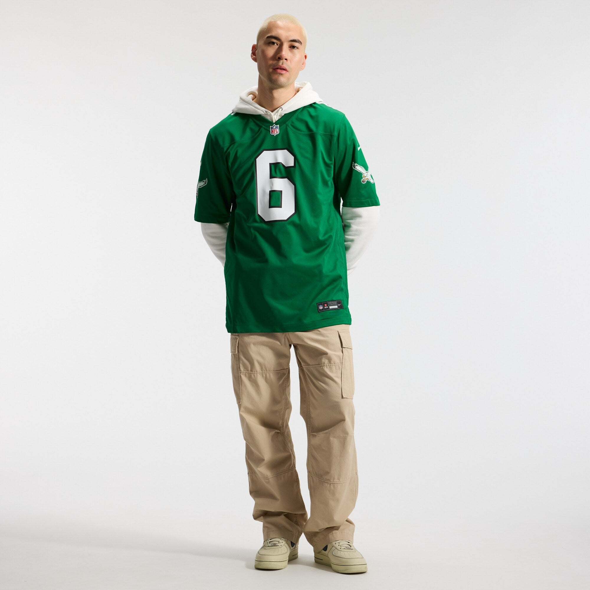 Philadelphia Eagles DeVonta Smith Nike Kelly Green Alternate Game Player Jersey