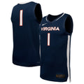 Nike Navy Virginia Cavaliers Replica Basketball Jersey