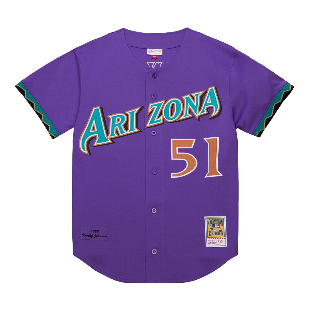 Arizona Diamondbacks Randy Johnson Mitchell & Ness Purple 2000 Throwback Authentic Jersey