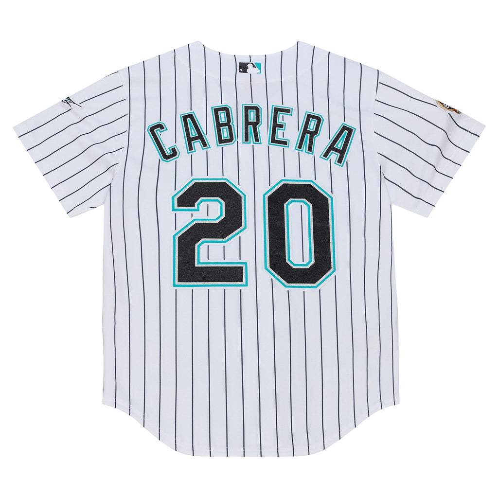 Florida Marlins Miguel Cabrera Mitchell & Ness White 2003 Cooperstown Collection Authentic Jersey