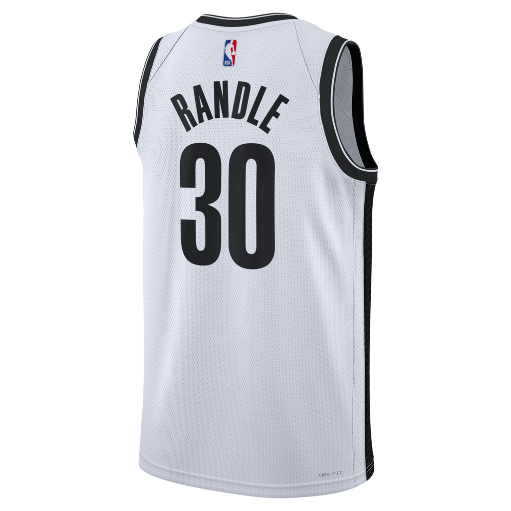 Brooklyn Nets Nike Association Edition Swingman Jersey - White - Julius Randle