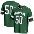 GameDay Greats #50 Green Hawaii Rainbow Warriors Lightweight Collegiate Football Fashion Jersey