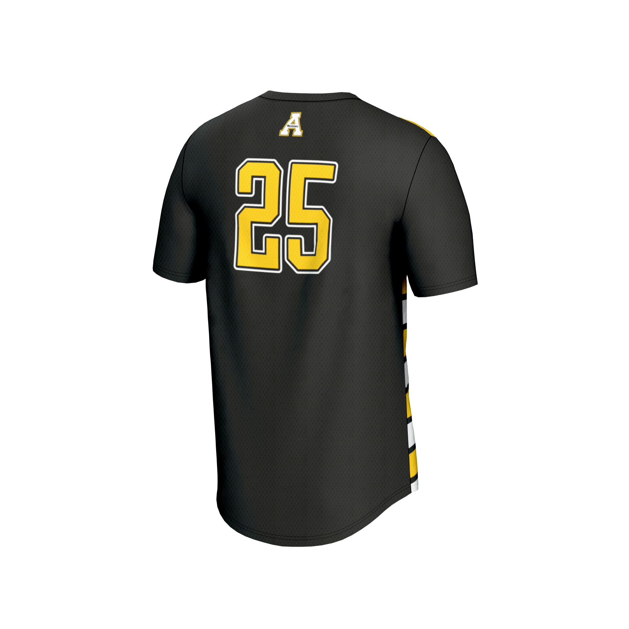 GameDay Greats #25 Black Appalachian State Mountaineers Lightweight Soccer Fashion Jersey