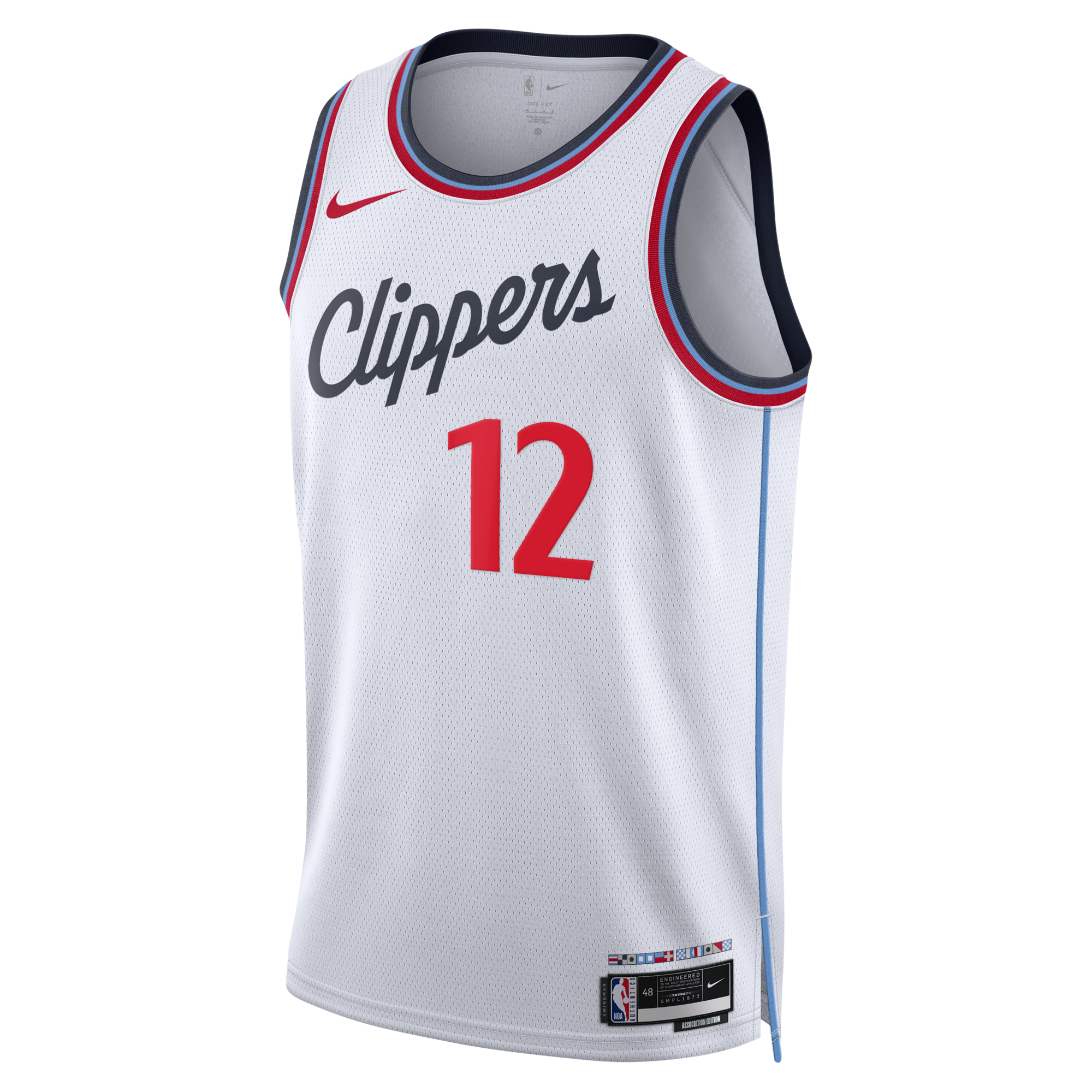 Los Angeles Clippers Nike Replica Association Edition Swingman Jersey - White - Nick Martinelli