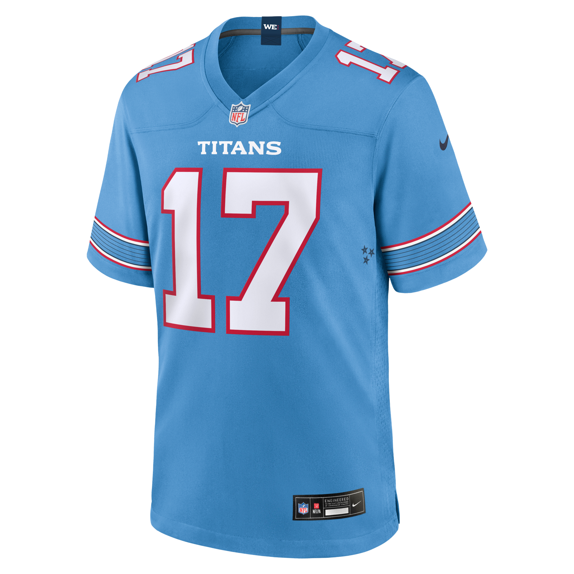 Tennessee Titans Chimere Dike Nike Light Blue Team Game Jersey