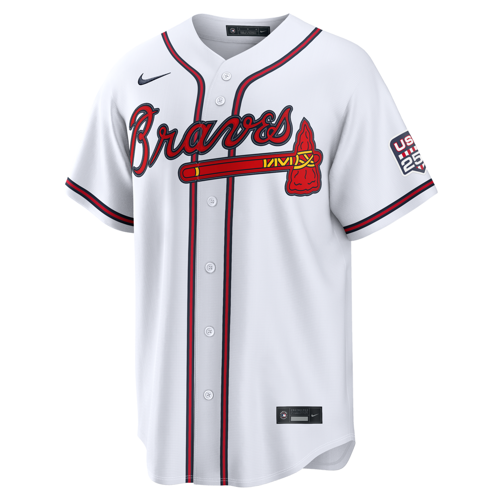 Fourth of July Atlanta Braves Drake Baldwin Nike White USA 250 Stadium Jersey