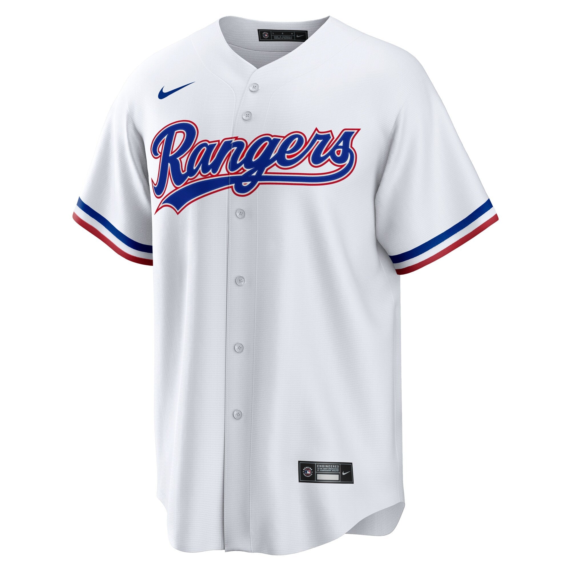 Texas Rangers Jake Burger Nike White Home Replica Jersey