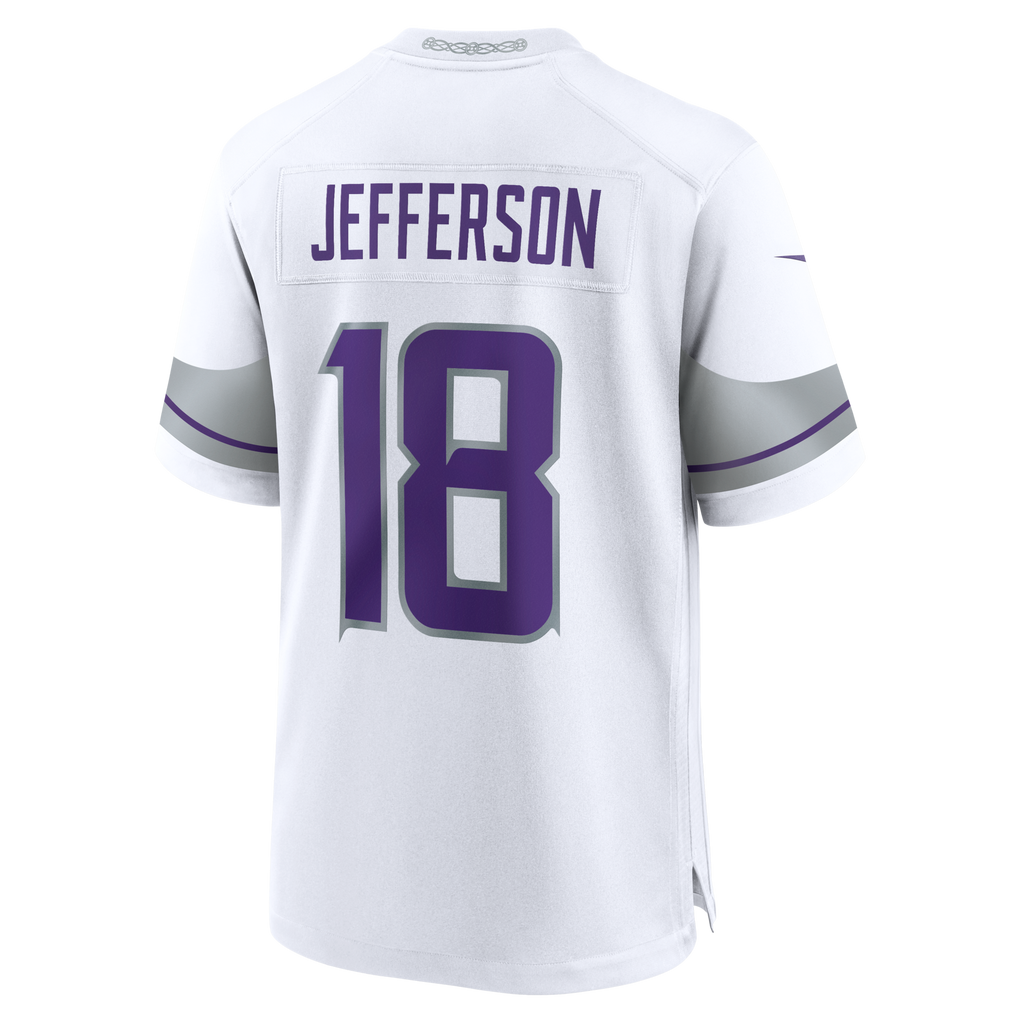 Minnesota Vikings Justin Jefferson Nike White Alternate Game Player Jersey