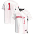GameDay Greats #1 White Ohio State Buckeyes Lightweight Baseball Jersey