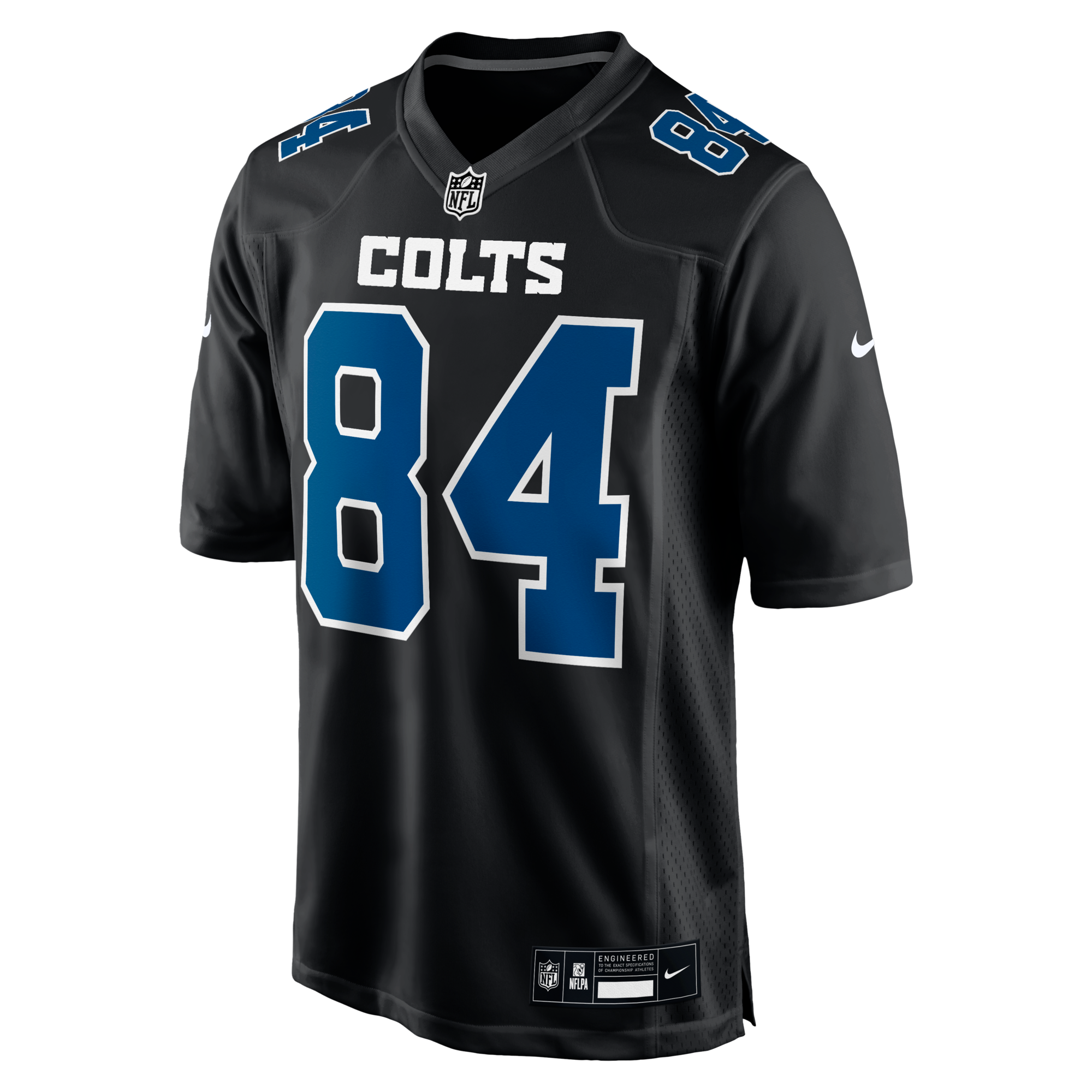 Indianapolis Colts Tyler Warren Nike Carbon Black Fashion Game Jersey