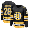 Boston Bruins Elias Lindholm Fanatics Black Home Breakaway Player Jersey