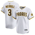 San Diego Padres Jackson Merrill Nike White Home Limited Player Jersey