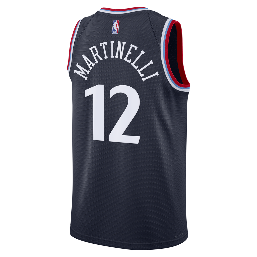 Los Angeles Clippers Nike Replica Icon Edition Swingman Jersey - Navy - Nick Martinelli