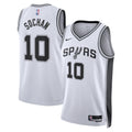 San Antonio Spurs Nike Association Edition Swingman Jersey - White - Jeremy Sochan