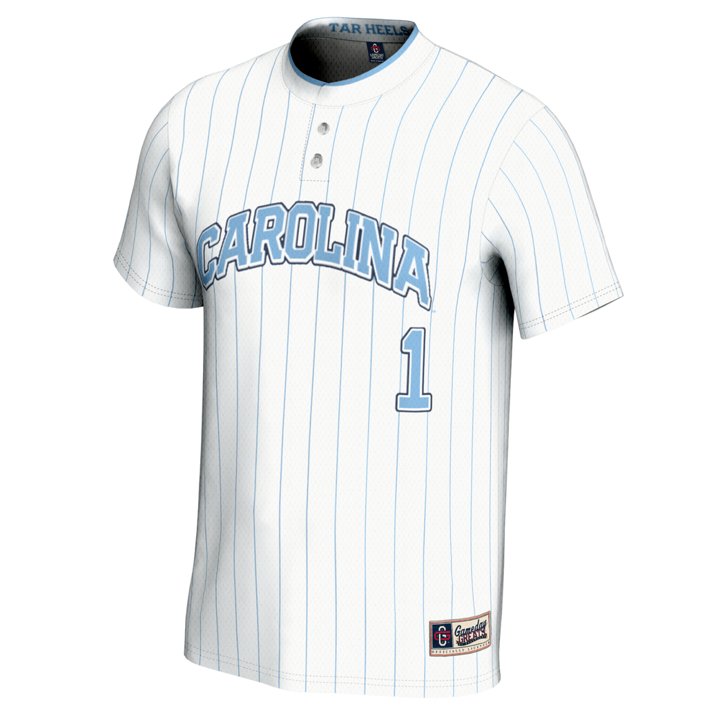 GameDay Greats #1 White North Carolina Tar Heels Lightweight Softball Jersey