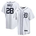 Detroit Tigers Javier Baez Nike White Home Replica Player Jersey