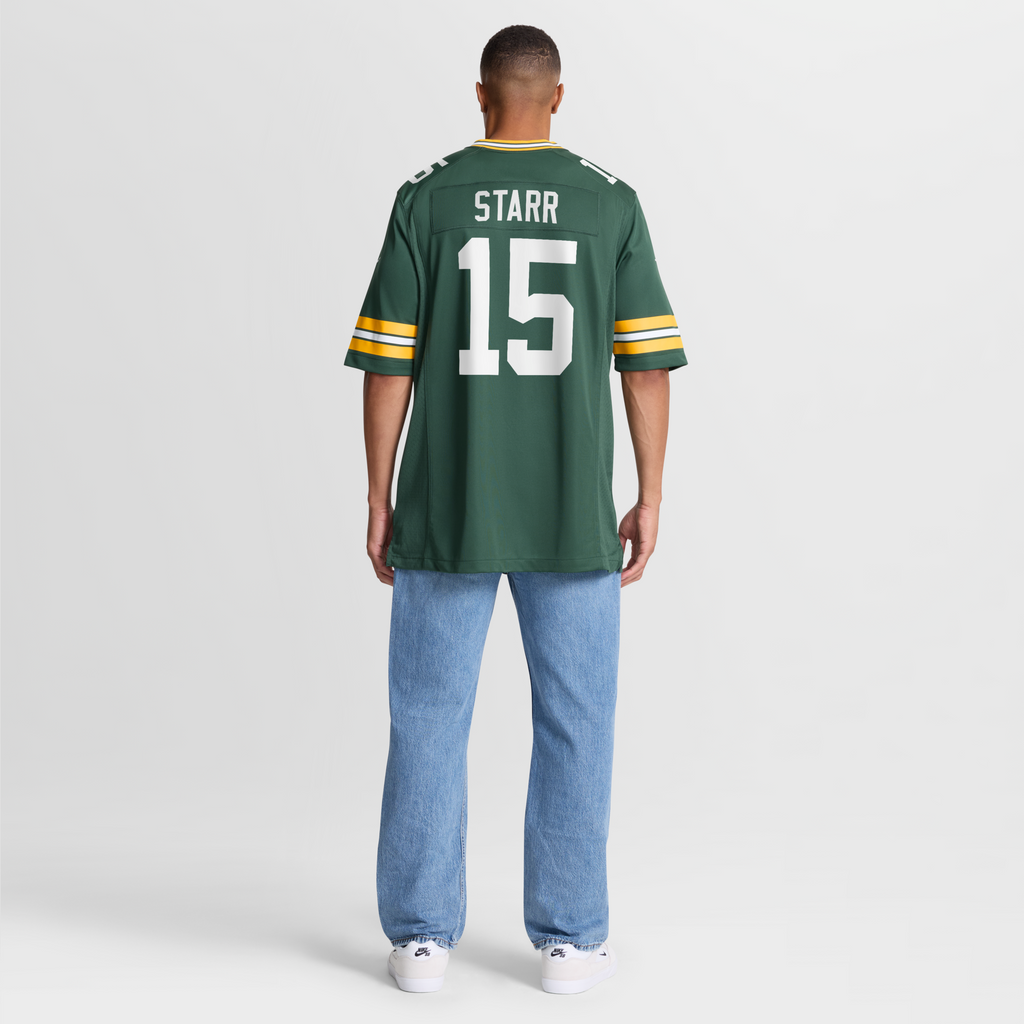 Green Bay Packers Bart Starr Nike Green Game Retired Player Jersey