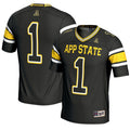 GameDay Greats #1 Black Appalachian State Mountaineers Endzone Football Jersey