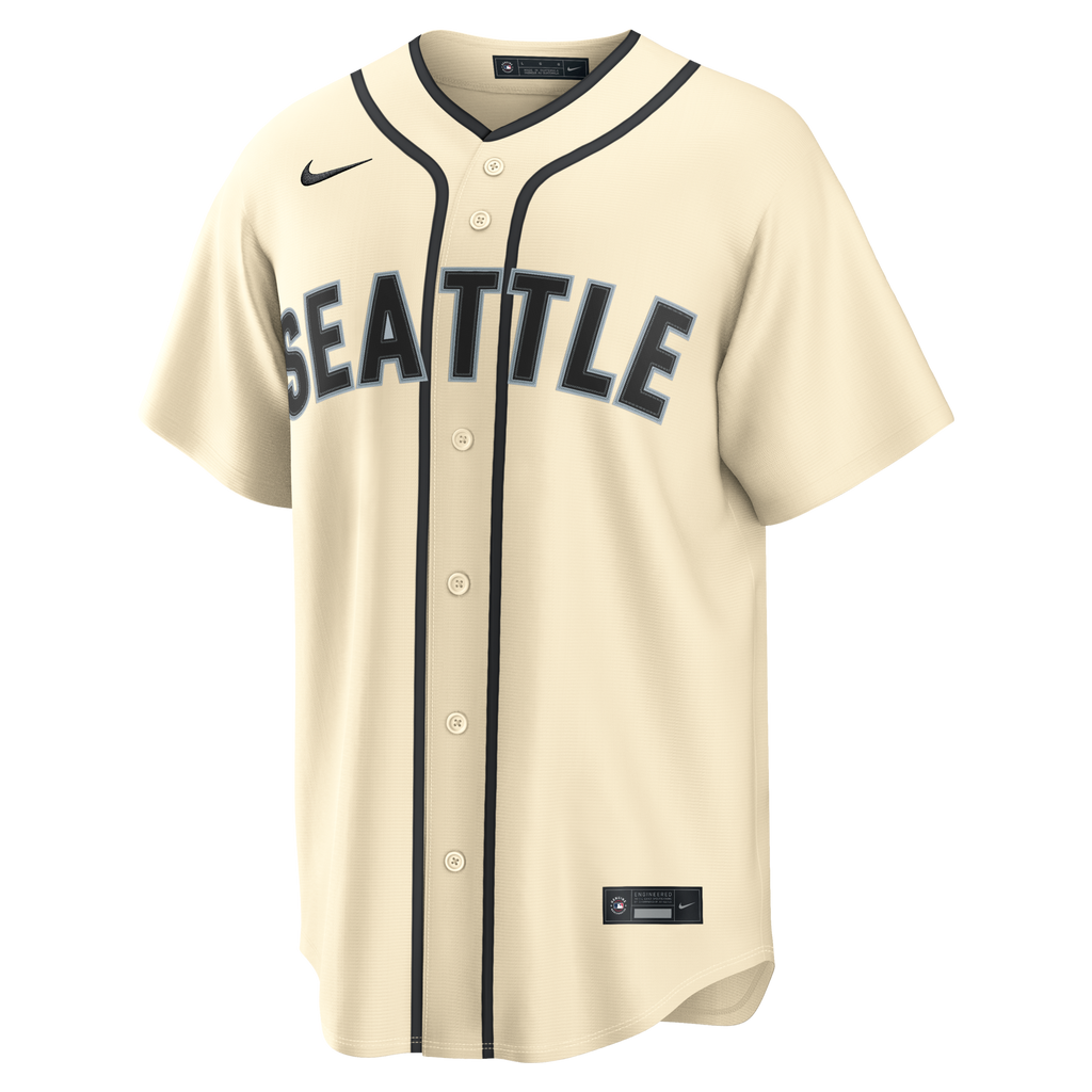 Seattle Mariners Cal Raleigh Nike Cream Alternate Replica Jersey