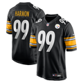 Pittsburgh Steelers Derrick Harmon Nike Black Game Player Jersey