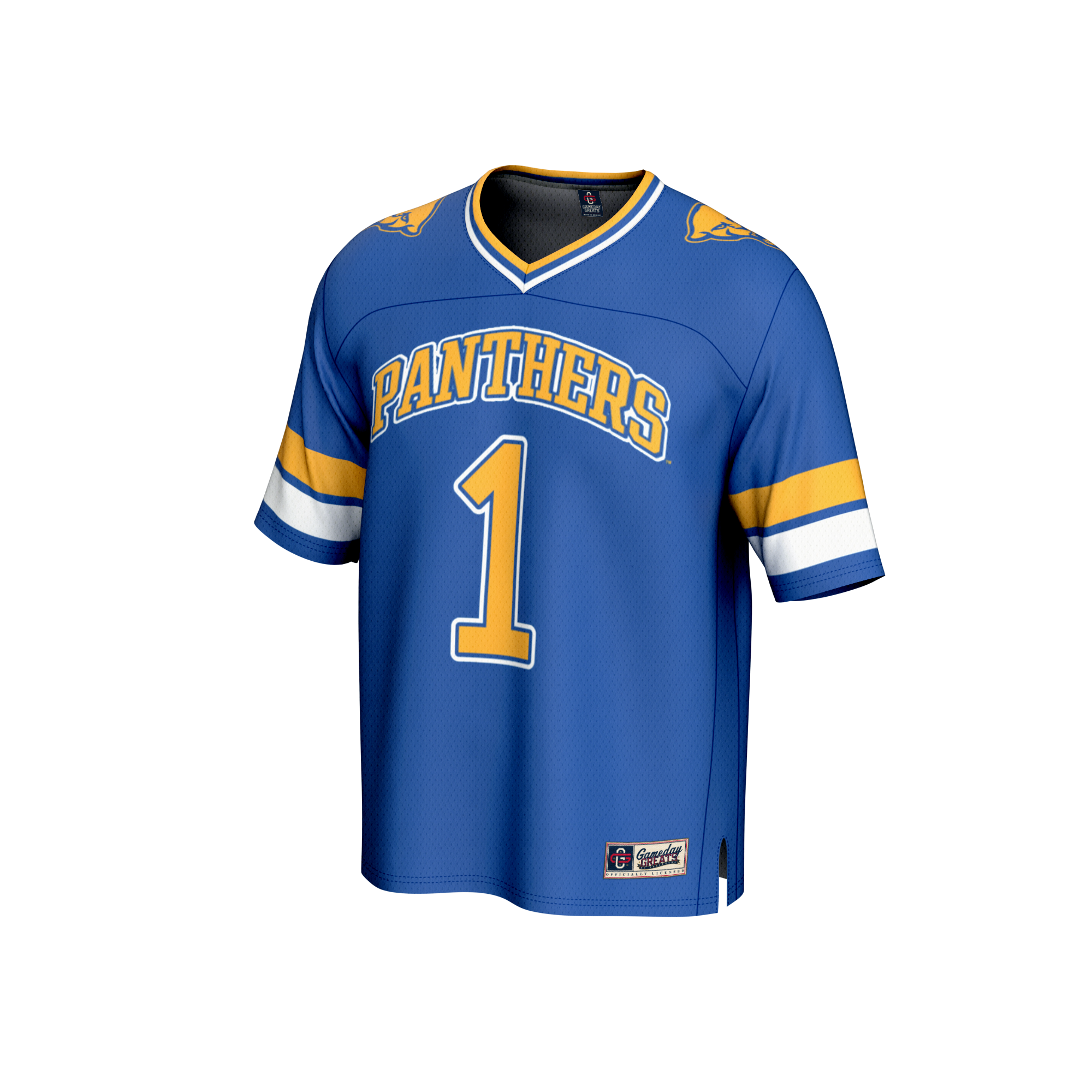 GameDay Greats #1 Royal Pitt Panthers Lightweight Collegiate Football Fashion Jersey