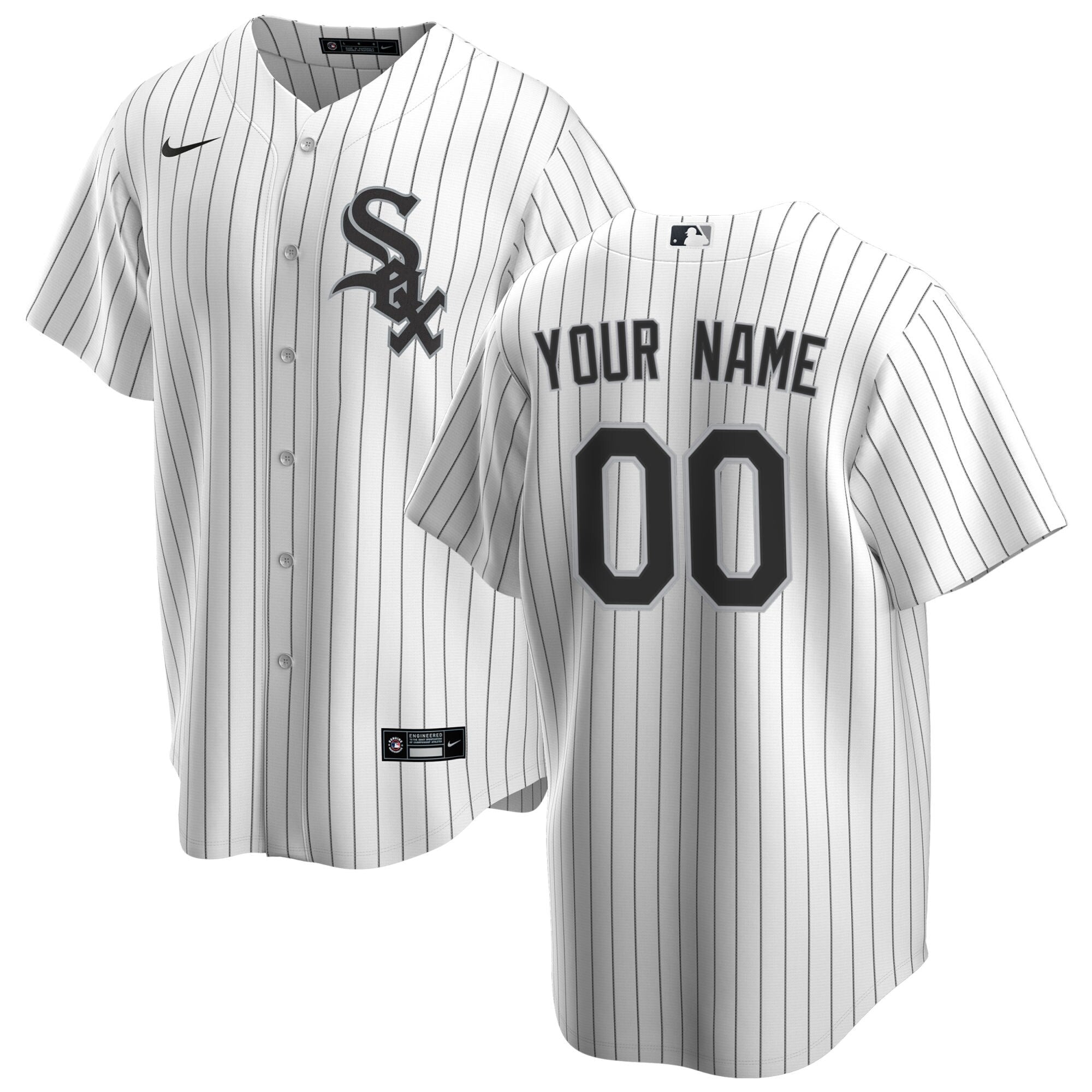 Chicago White Sox Nike White Home Replica Custom Jersey