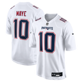 New England Patriots Drake Maye Nike Tundra White Game Jersey