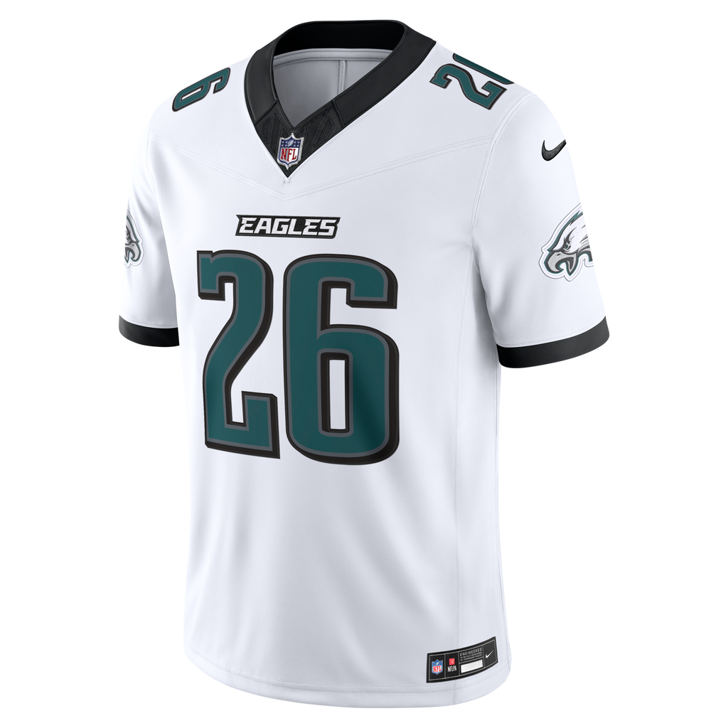 Philadelphia Eagles Saquon Barkley Nike White Vapor F.U.S.E. Stitched Limited Jersey