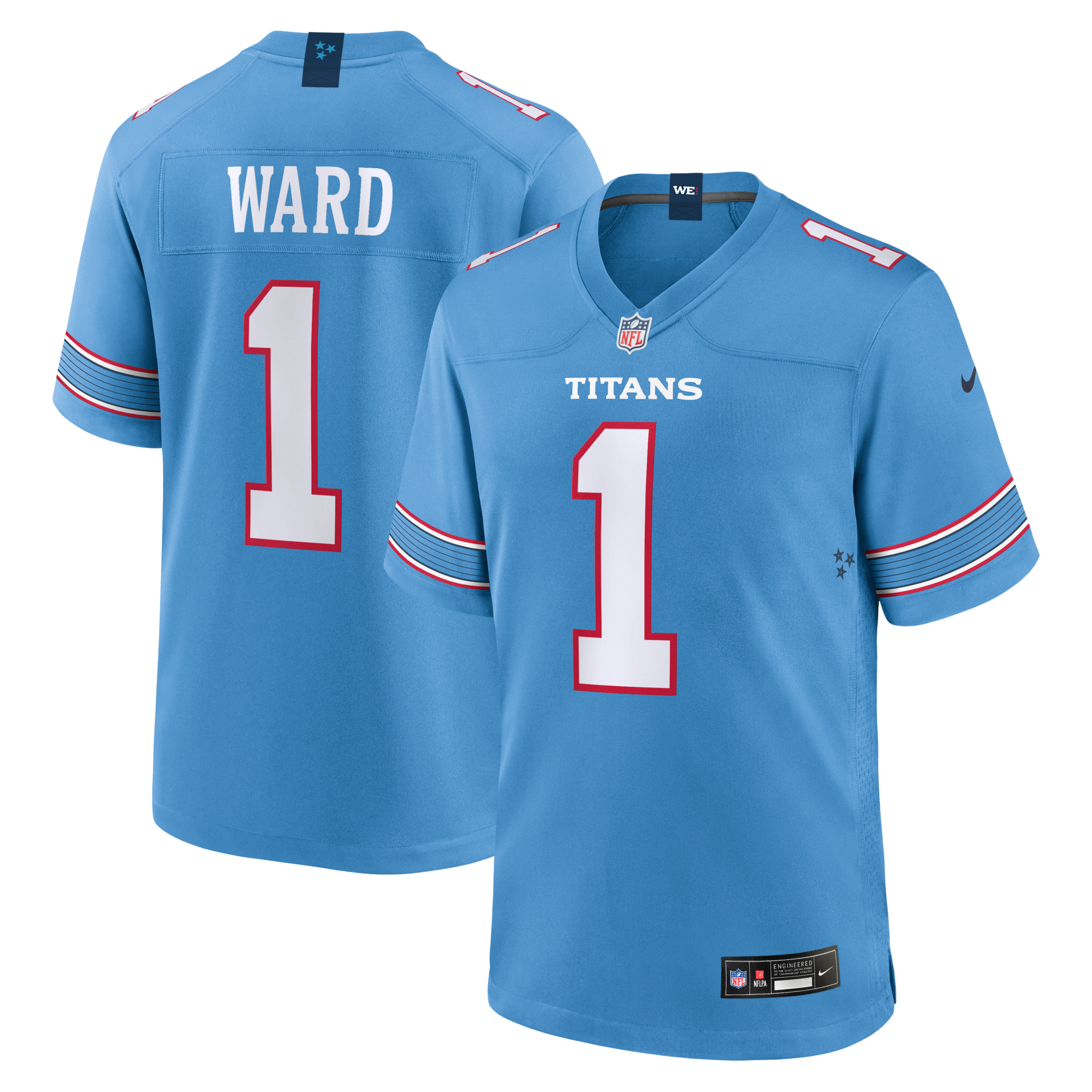 Tennessee Titans Cameron Ward Nike Light Blue Game Jersey
