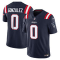 New England Patriots Christian Gonzalez Nike Navy Team Vapor F.U.S.E. Stitched Limited Jersey