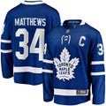 Toronto Maple Leafs Auston Matthews Fanatics Blue Captain Patch Home Breakaway Player Jersey