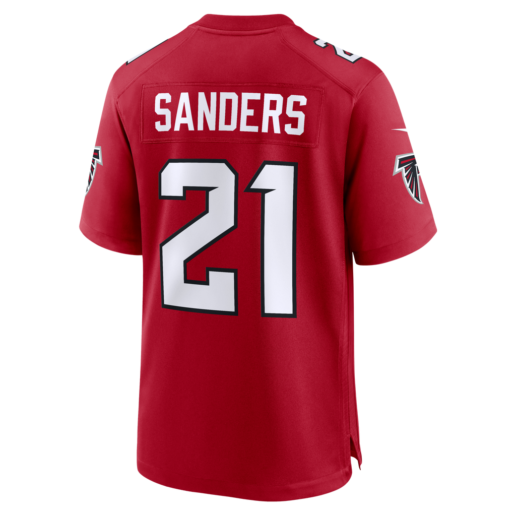 Atlanta Falcons Deion Sanders Nike Red Retired Player Game Jersey