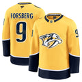 Nashville Predators Filip Forsberg Fanatics Gold Home Premium Jersey