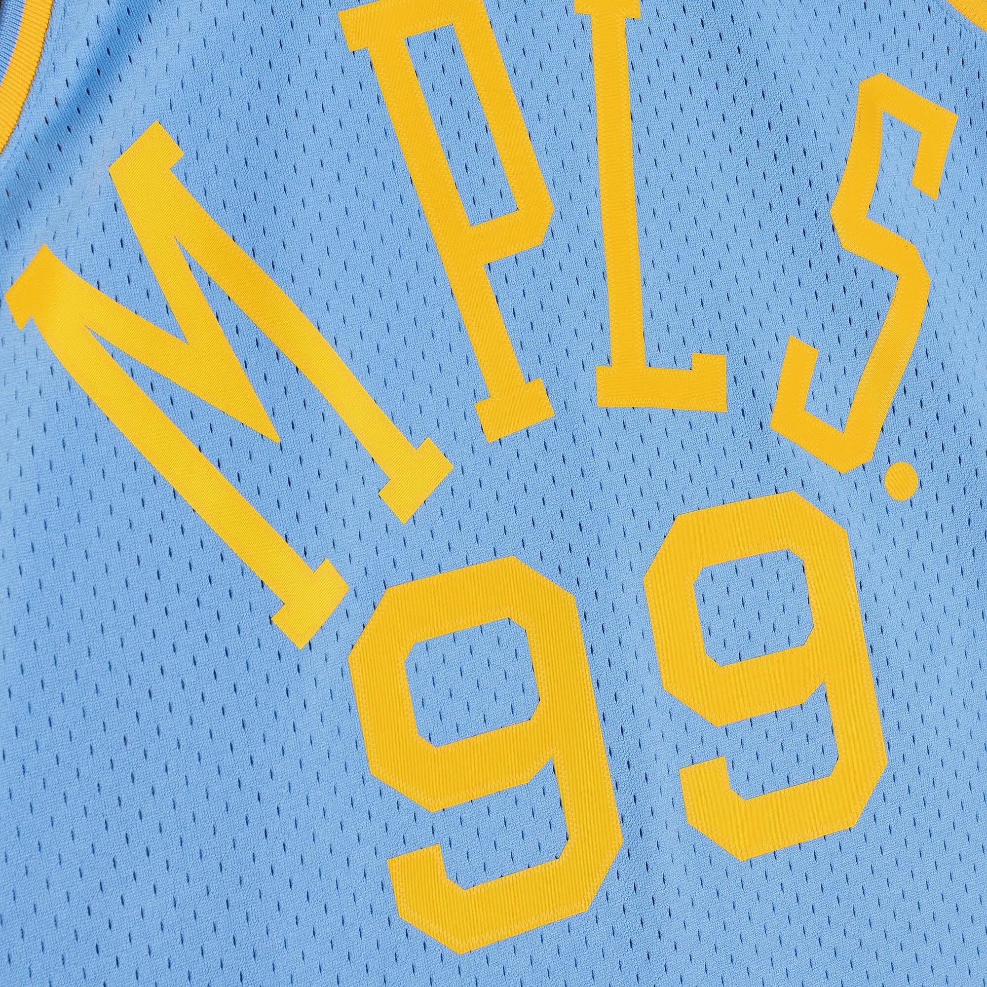 Los Angeles Lakers Mitchell & Ness George Mikan 1948 Dark Authentic Jersey - Columbia Blue