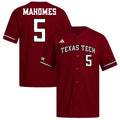 adidas Patrick Mahomes Red Texas Tech Red Raiders Replica Baseball Jersey