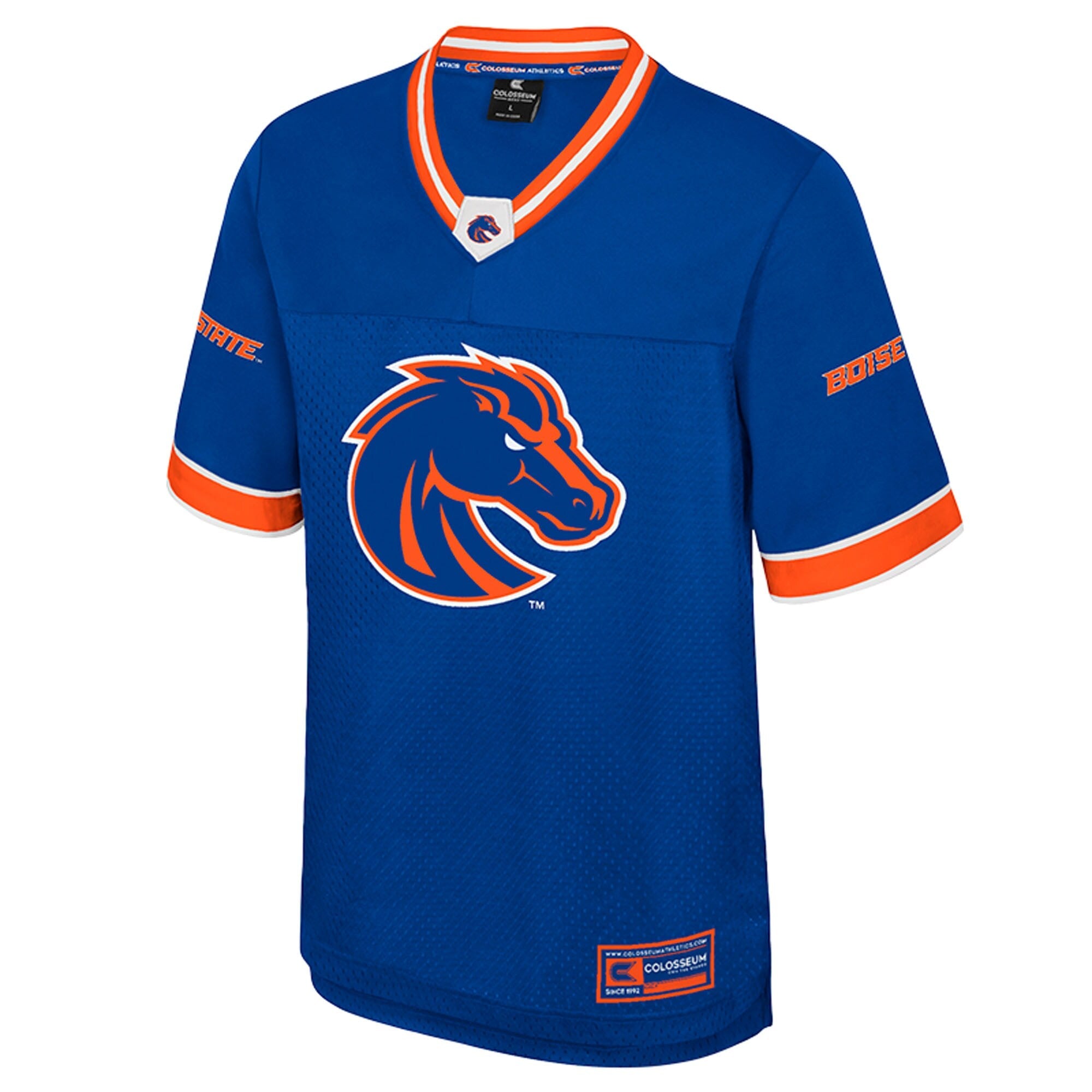 Colosseum Royal Boise State Broncos Nothing But The Hits Football Jersey