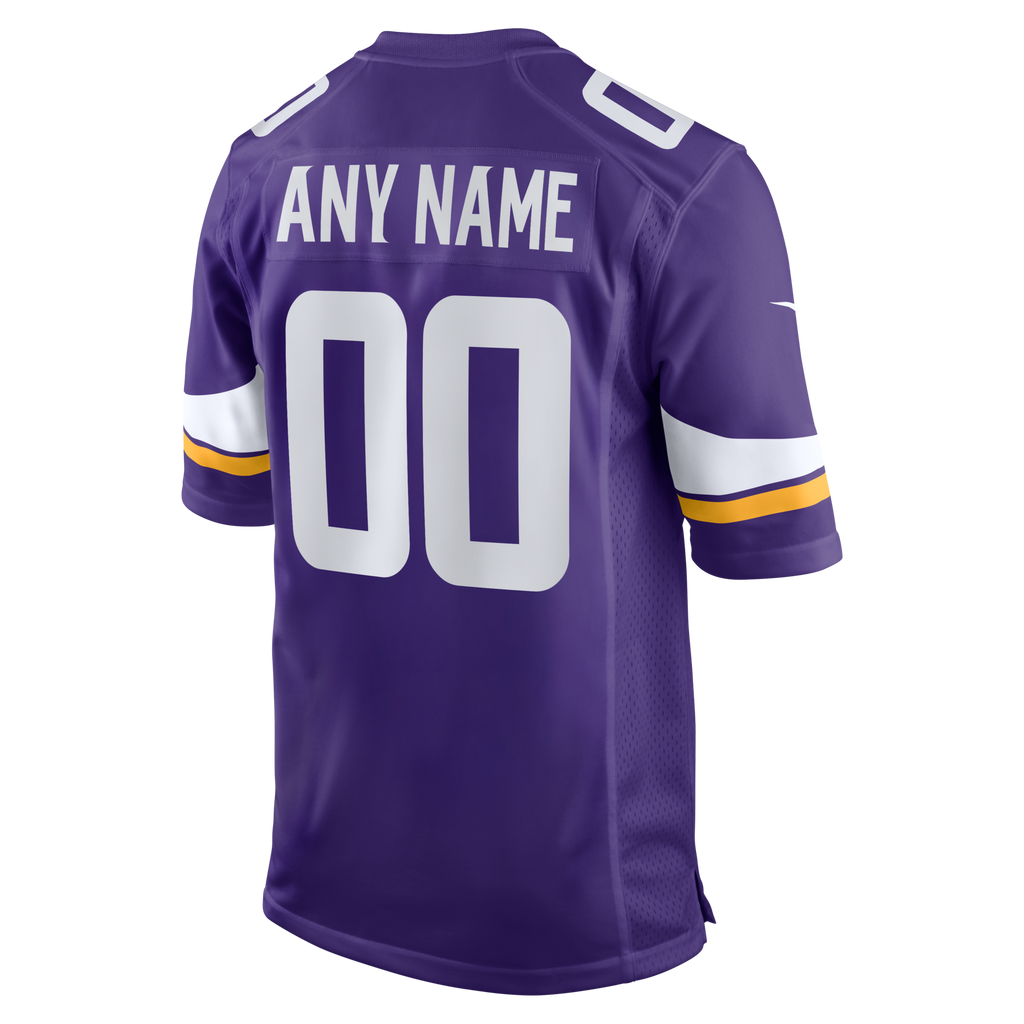 Minnesota Vikings Nike Purple Custom Game Jersey